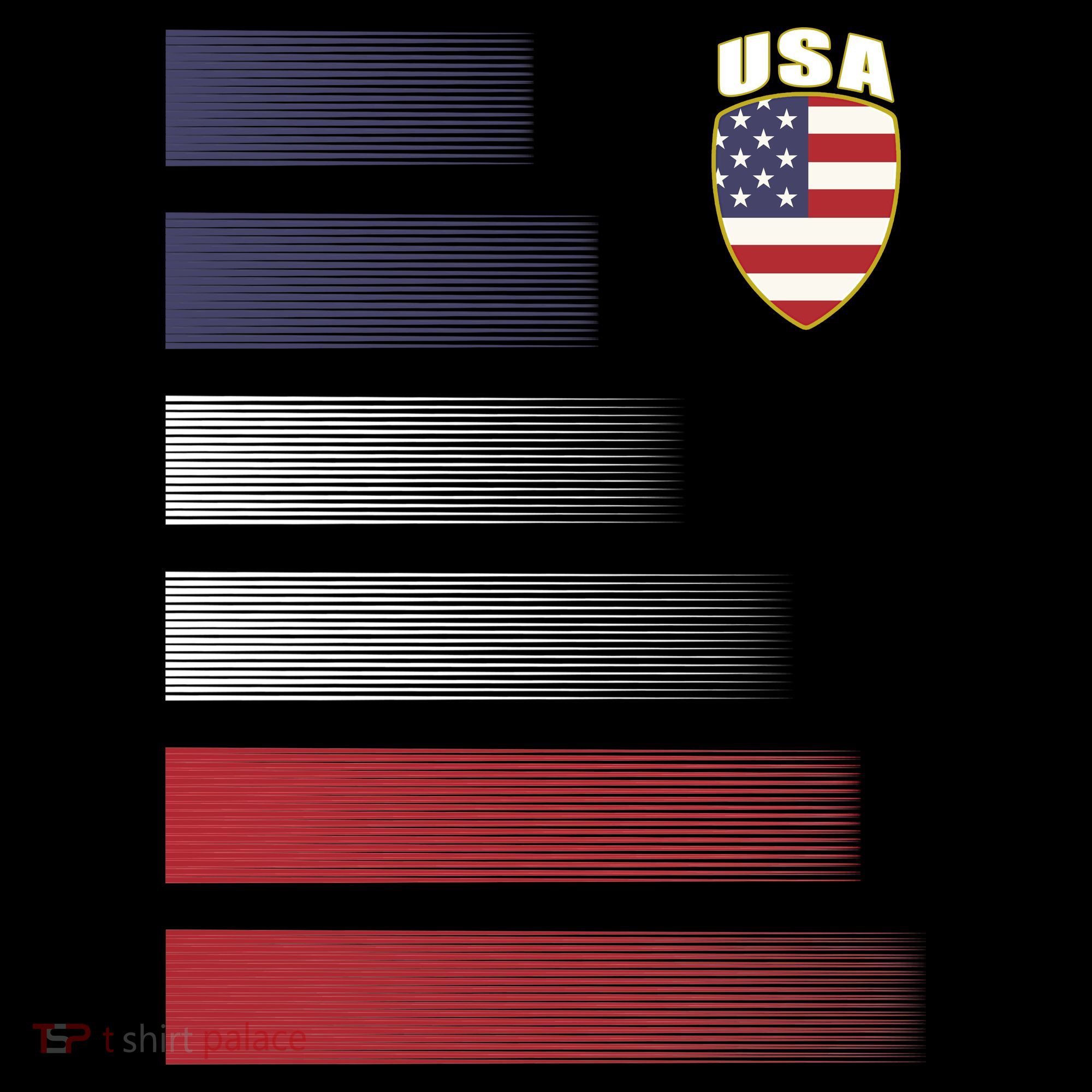 Cool USA Soccer Jersey Stripes Ornament