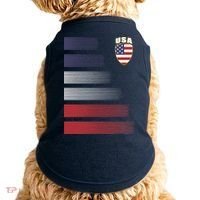 Cool USA Soccer Jersey Stripes Doggie Tank thumb 0