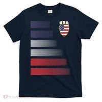 Cool USA Soccer Jersey Stripes T-Shirt thumb 0