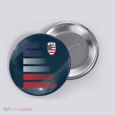 Cool USA Soccer Jersey Stripes Button