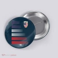 Cool USA Soccer Jersey Stripes Button thumb 0