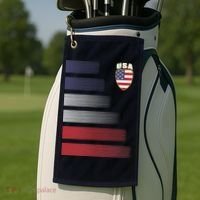 Cool USA Soccer Jersey Stripes Golf Towel thumb 2