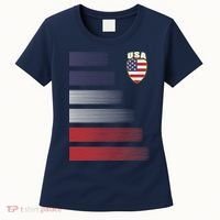 Cool USA Soccer Jersey Stripes Women's T-Shirt thumb 0