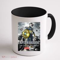 Captain Ukraine Stand With Zelenskyy I Dont Need A Ride Ammo Army Coffee Mug thumb 1