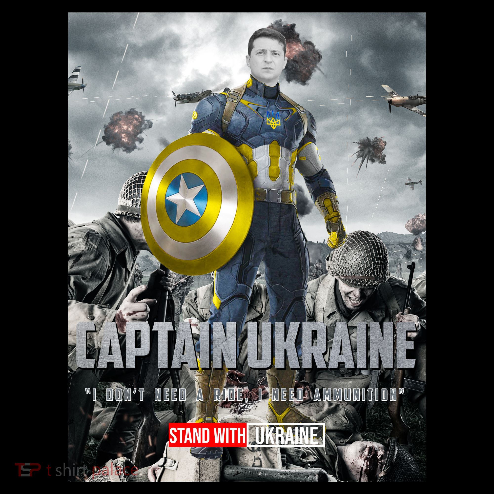 Captain Ukraine Stand With Zelenskyy I Dont Need A Ride Ammo Army Coffee Mug