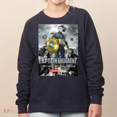 Captain Ukraine Stand With Zelenskyy I Dont Need A Ride Ammo Army Women's Sweatshirt