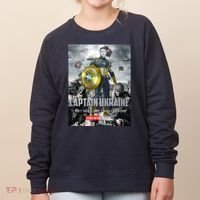 Captain Ukraine Stand With Zelenskyy I Dont Need A Ride Ammo Army Women's Sweatshirt thumb 0