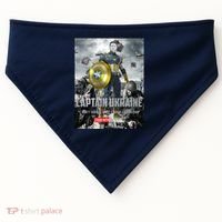 Captain Ukraine Stand With Zelenskyy I Dont Need A Ride Ammo Army USA-Made Doggie Bandana thumb 0