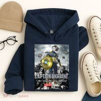 Captain Ukraine Stand With Zelenskyy I Dont Need A Ride Ammo Army Hoodie thumb 4