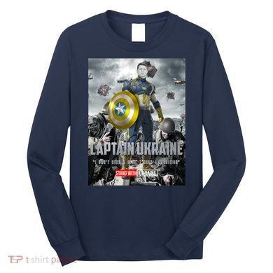 Captain Ukraine Stand With Zelenskyy I Dont Need A Ride Ammo Army Long Sleeve Shirt