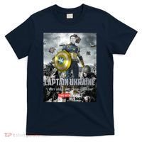 Captain Ukraine Stand With Zelenskyy I Dont Need A Ride Ammo Army T-Shirt thumb 0