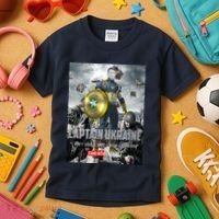 Captain Ukraine Stand With Zelenskyy I Dont Need A Ride Ammo Army Kids T-Shirt thumb 3