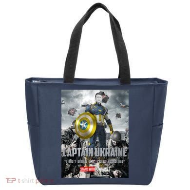Captain Ukraine Stand With Zelenskyy I Dont Need A Ride Ammo Army Tote Bag