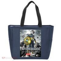 Captain Ukraine Stand With Zelenskyy I Dont Need A Ride Ammo Army Tote Bag thumb 0
