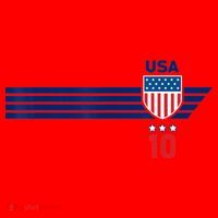 Cool USA Stars Stripes Patriotism US Soccer Fan Jersey Santa Hat thumb 1