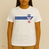 Cool USA Stars Stripes Patriotism US Soccer Fan Jersey T-Shirt thumb 4