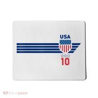 Cool USA Stars Stripes Patriotism US Soccer Fan Jersey Mousepad thumb 0