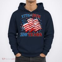 Celebrating United States Of America's 250th Birthday 1776-2026 Hoodie thumb 0