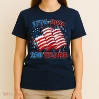 Celebrating United States Of America's 250th Birthday 1776-2026 T-Shirt thumb 4