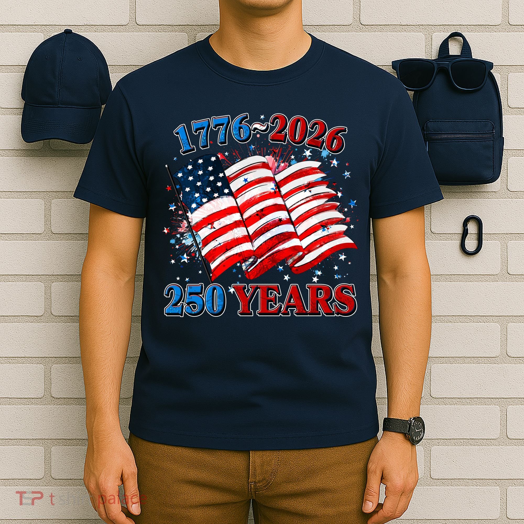 Celebrating United States Of America's 250th Birthday 1776-2026 T-Shirt