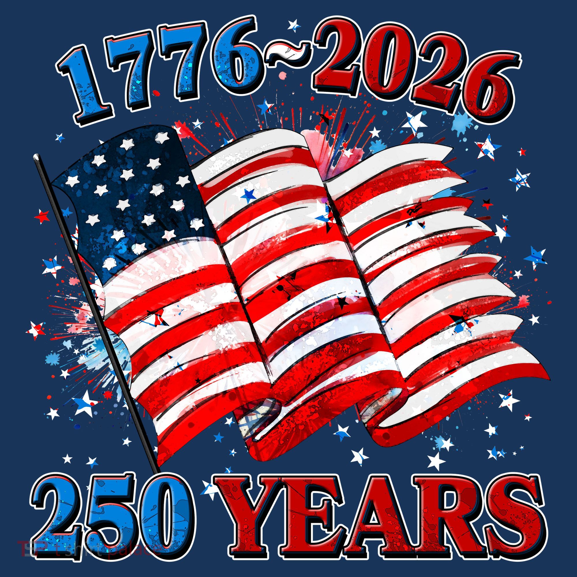 Celebrating United States Of America's 250th Birthday 1776-2026 T-Shirt