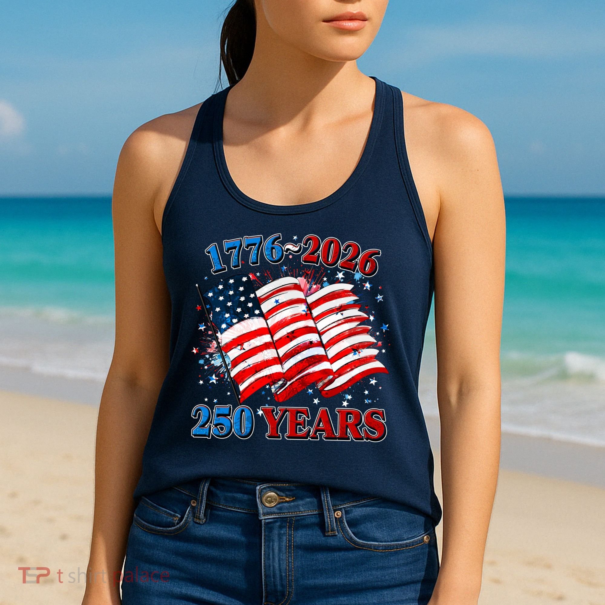 Celebrating United States Of America's 250th Birthday 1776-2026 Women's Tank Top