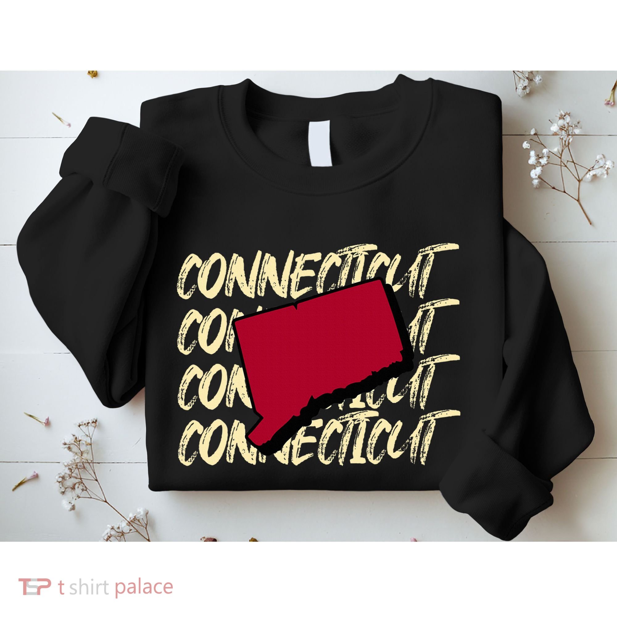 Connecticut Usa State American State Ct Conn Is Home Sweatshirt