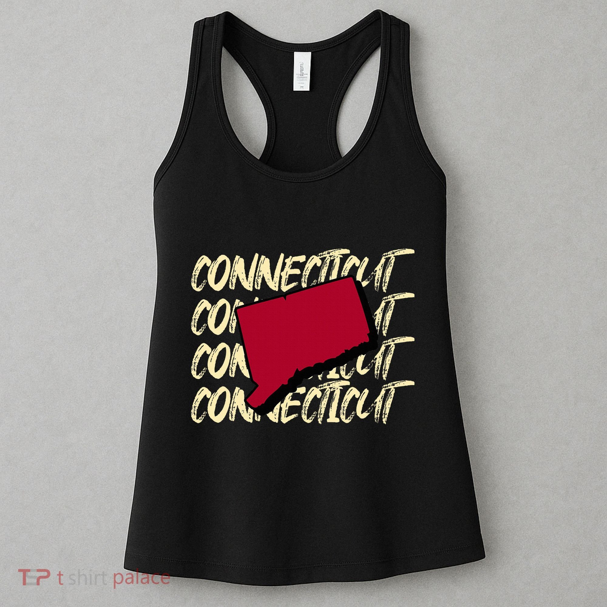 Connecticut Usa State American State Ct Conn Is Home Women's Tank Top