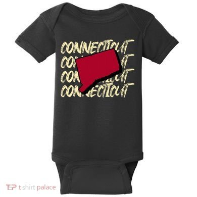 Connecticut Usa State American State Ct Conn Is Home Baby Bodysuit