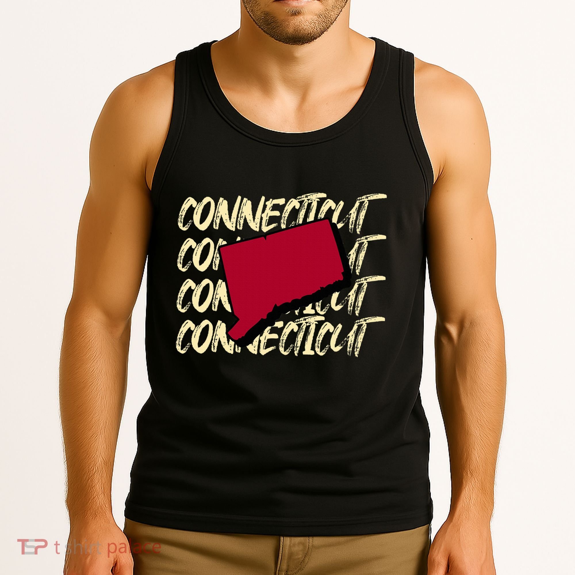 Connecticut Usa State American State Ct Conn Is Home Tank Top
