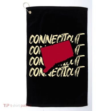 Connecticut Usa State American State Ct Conn Is Home Golf Towel