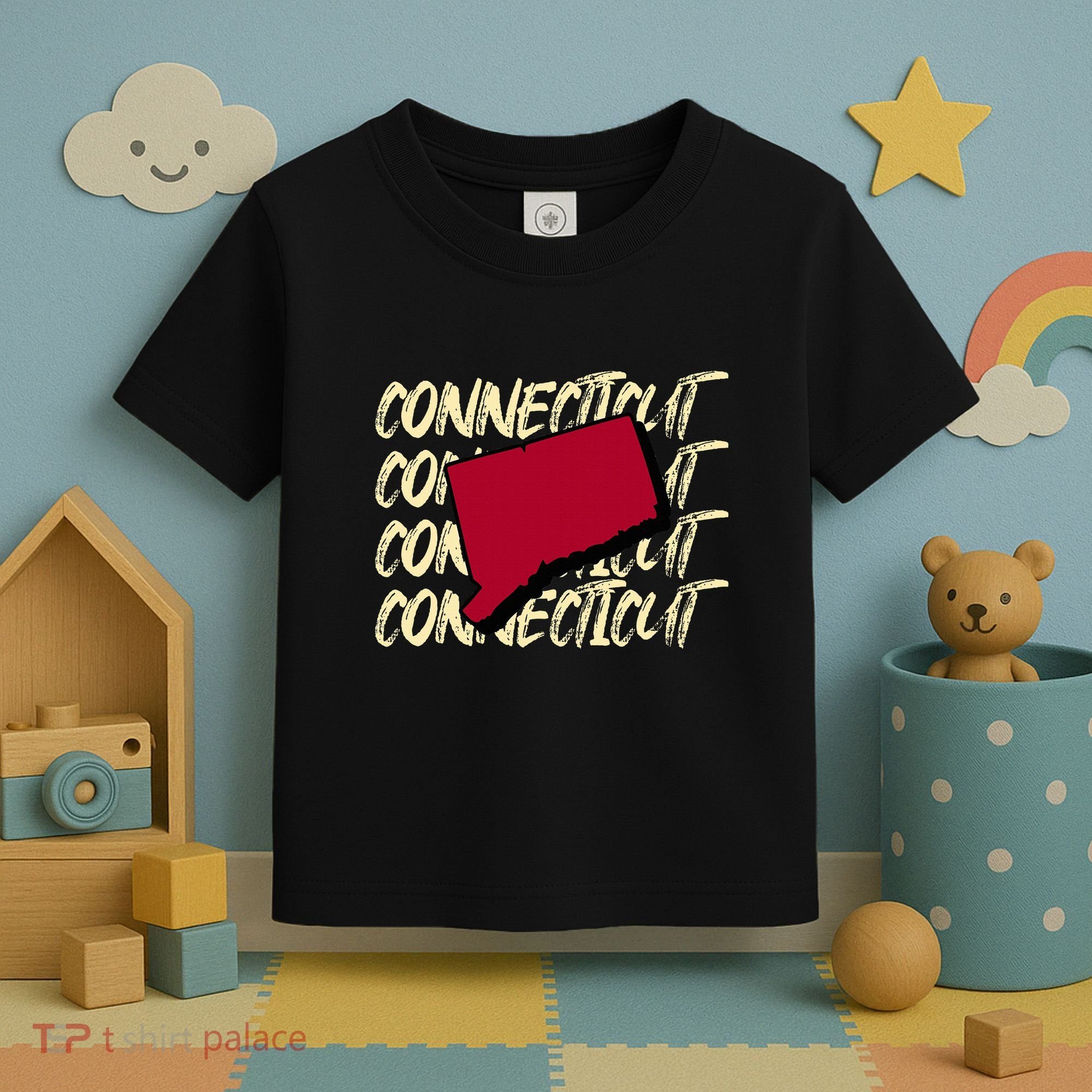 Connecticut Usa State American State Ct Conn Is Home Toddler T-Shirt
