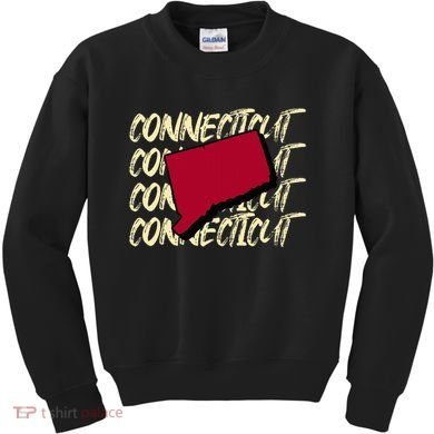 Connecticut Usa State American State Ct Conn Is Home Kids Sweatshirt