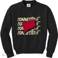 Connecticut Usa State American State Ct Conn Is Home Kids Sweatshirt thumb 0