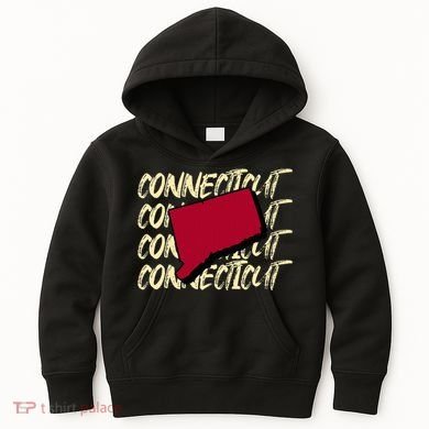Connecticut Usa State American State Ct Conn Is Home Kids Hoodie