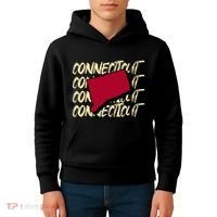 Connecticut Usa State American State Ct Conn Is Home Kids Hoodie thumb 4