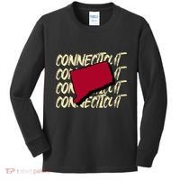 Connecticut Usa State American State Ct Conn Is Home Kids Long Sleeve Shirt thumb 0