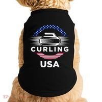 Curling Usa Support Flag Curl Clean Doggie Tank thumb 0