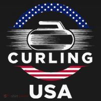 Curling Usa Support Flag Curl Clean USA-Made Doggie Bandana thumb 2