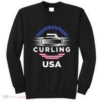 Curling Usa Support Flag Curl Clean Sweatshirt thumb 0