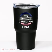 Curling Usa Support Flag Curl Clean Tumbler thumb 0
