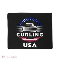 Curling Usa Support Flag Curl Clean Mousepad thumb 0