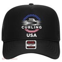 Curling Usa Support Flag Curl Clean Hat thumb 0