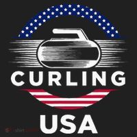 Curling Usa Support Flag Curl Clean Golf Towel thumb 3