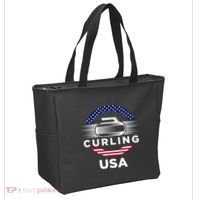 Curling Usa Support Flag Curl Clean Tote Bag thumb 2