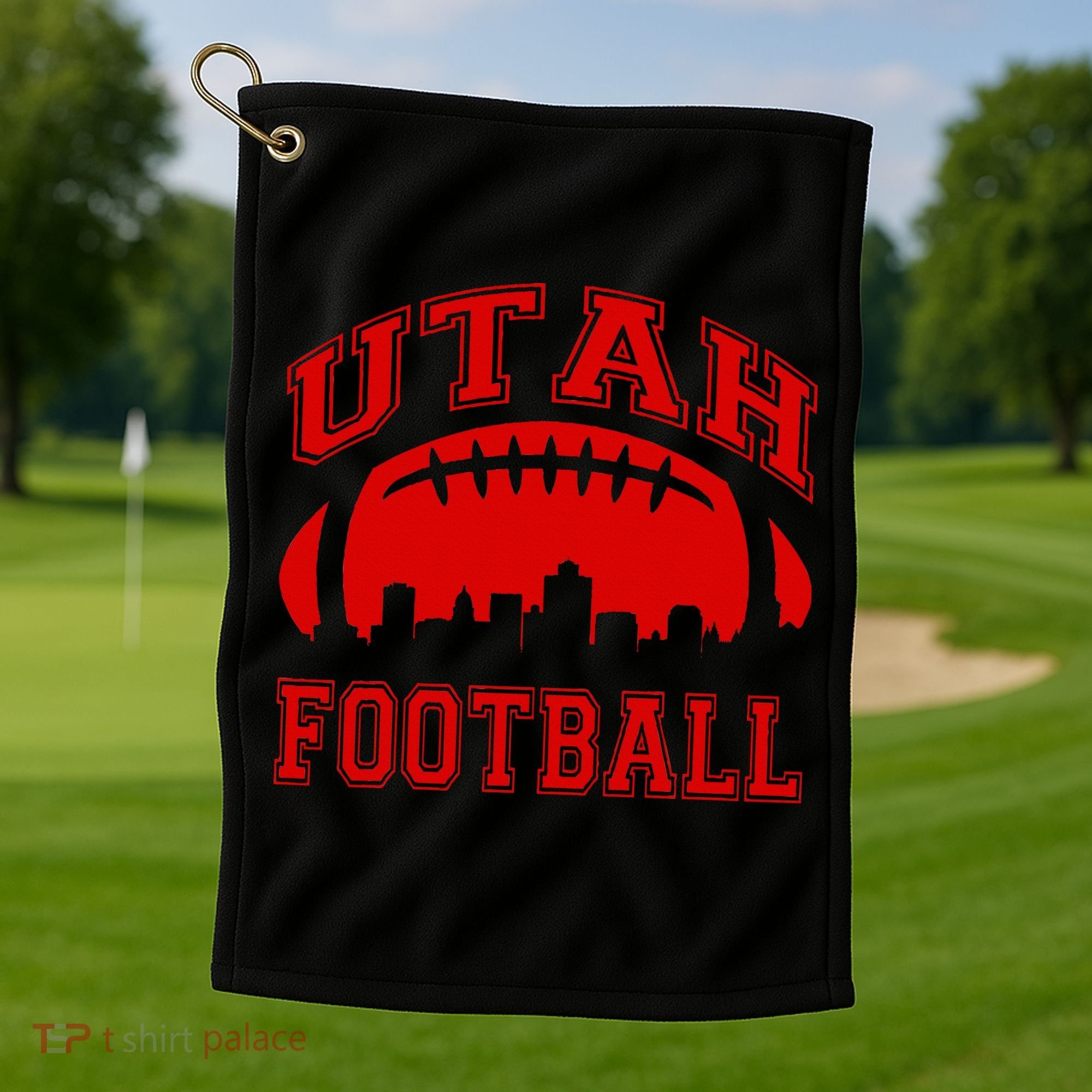 College University style Utah Football Sports Gift Golf Towel