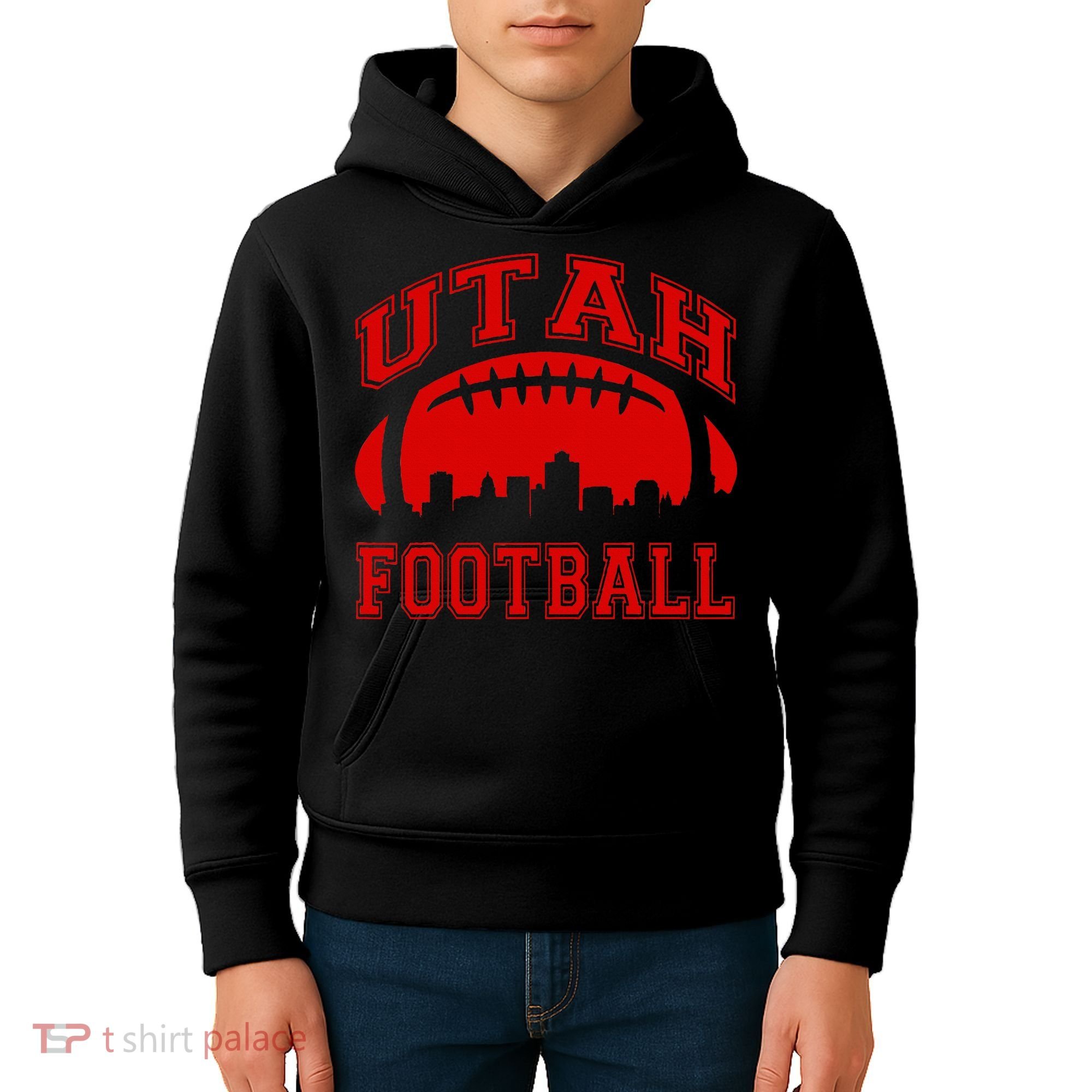 College University style Utah Football Sports Gift Kids Hoodie