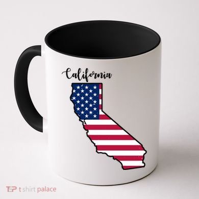 California United States Map Coffee Mug