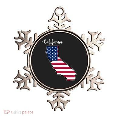 California United States Map Ornament