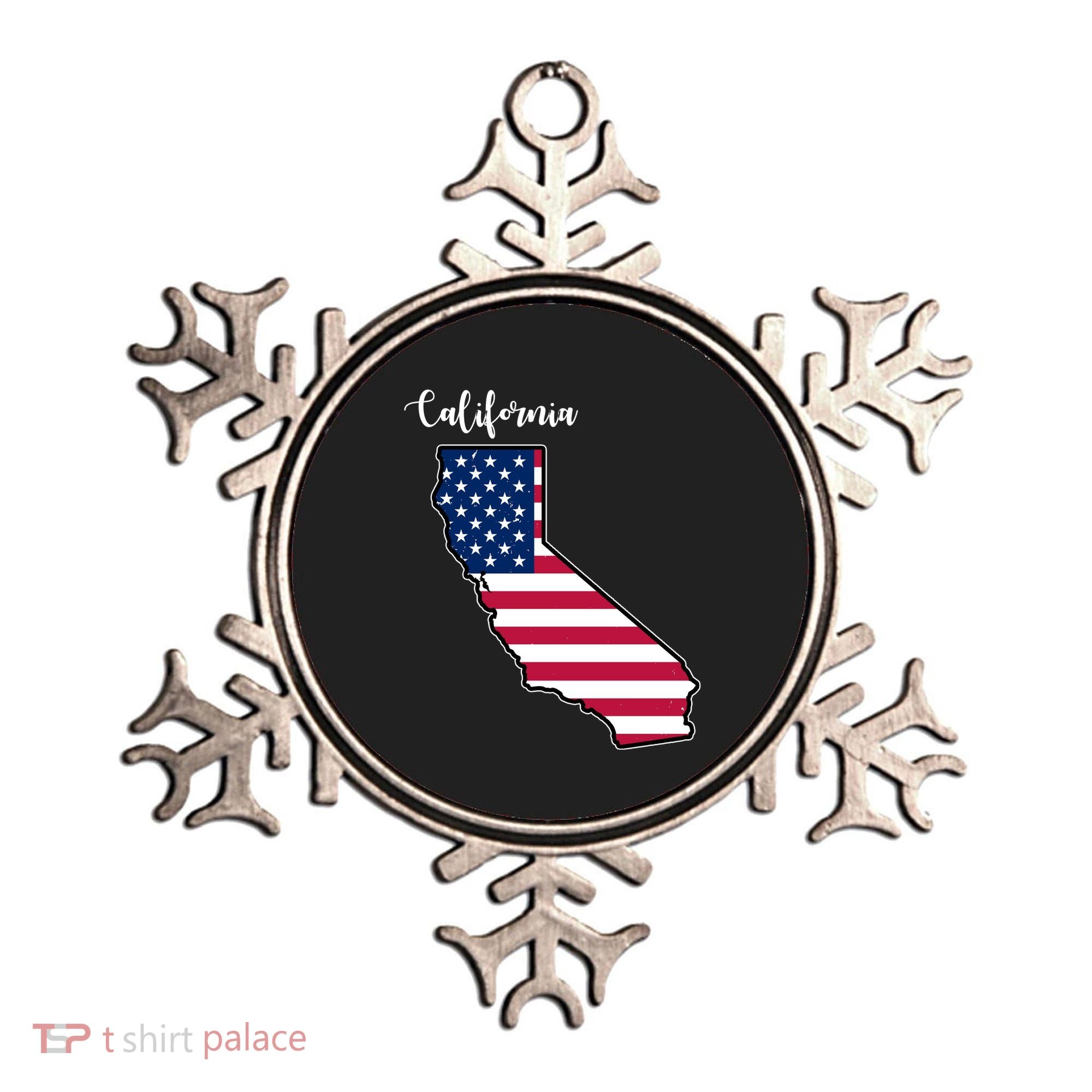 California United States Map Ornament